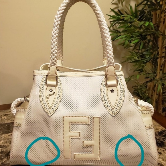 FENDI Patent Leather Tote Bag